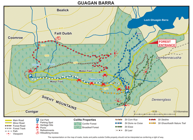 Gougane Barra Map