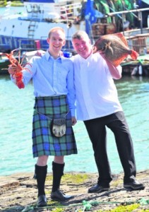 Neil Grant our General Manager dons his Kilt for the occassion! Pictured here with Martin Shanahan, Kinsale - our Irish Entrant.